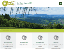 Tablet Screenshot of gyn-team-bayerwald.de